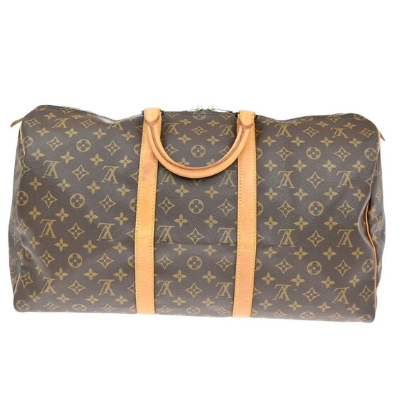 LOUIS VUITTON Keepall 50 Travel Hand Bag Monogram Leather Brown M41426 77KB300 - Picture 3 of 14